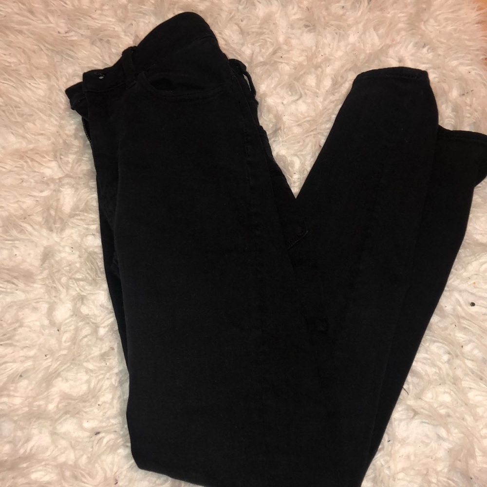 American Eagle Plain Black Skinny Jeans